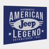 Jeep American Legend Oversized Metal Sign (31” x 41")